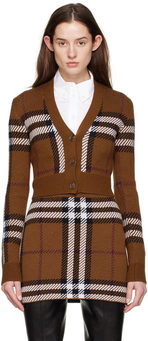 faux burberry cardigan|vintage Burberry cardigan.